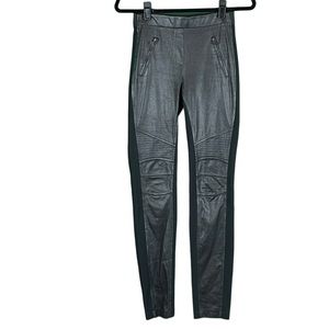 BCBG MaxAzria Black faux leather legging pant 
Size: XS